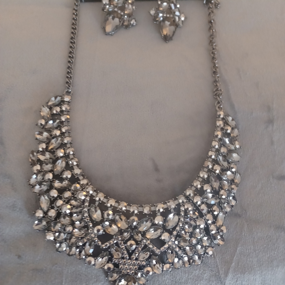 Signature Silver Crystal Necklace